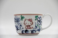 日本麥山窯 三麗鷗 Sanrio Hello kitty 咖啡杯 瓷器咖啡杯 靛藍色 交換禮物 聖誕禮物