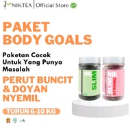 PAKET BODY GOALS NIKSLIM Obat Diet Herbal Ampuh Terpercaya Aman BPOM