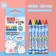 Weibo WB-56001 Kids Crayon – 6-Color Non-Toxic Smooth Crayons for Children Painting & Early Learning