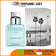 Calvin Klein Eternity Summer Daze 2022 Edt For Men 100ml [Brand New 100% Authentic Perfume Cart]