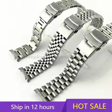 For Seiko Solid Stainless Steel Band 20mm 22mm Men's Sports Strap srpd skx007/skx009 SRPD63K1 for ju