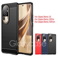 Oppo Reno 10 pro Case For Oppo Reno10 pro plus 10pro 10pro+ Reno10 Reno10Pro 5G 2023 Carbon Fiber Shockproof Soft Case Bumper Protection Silicone Phone Case Shockproof Back