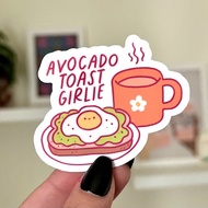 Waterproof Sticker "Avocado toast girlie" - cute stickers buy in bulk at cheap price M000310-11