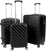 3Pcs Luggage Set, Wheel Hardshell Suitcase, Spinner Luggage Set Lightweight with Tsa Locks Telescopi