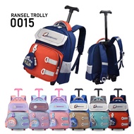 Trolley Bag 0015 Girls' School Bag Elementary School Girls' Wheeled Bag