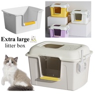 Cat litter box Extra Large Cat Litter BoxDual Purpose cat litter basin cat toilet cat suppies open a