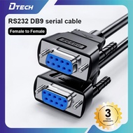 DTECH RS232 Serial Cable DB9 Female To Female Null Modem Cord Cross TX RX Line For Data Communicatio