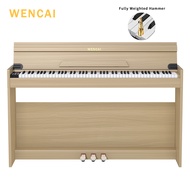 WENCAI Digital Piano 88 Keys Fully Weighted Piano Keyboard Hammer Action Upright Piano for Beginner 