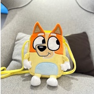Bluey family  Schoolbag Cartoon Bingo friends Plush Backpack Picnic And Travel Snack Bag bluey penci