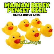 RUBBER DUCK CHILDREN'S TOYS ENCIT DUCK CHILDREN'S BATH TOYS YELLOW DUCK TOYS 6 PCS