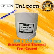 Thermal Label Receipt Sticker 100x150 mm / 100 x 150 mm / 100x150mm 500pcs Top-Coated Sticker