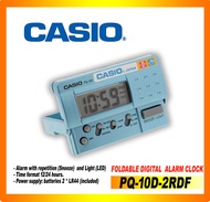 CASIO Digital Travel Alarm Clock Blue PQ-10D2RDF