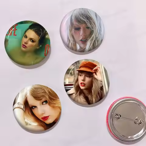 T-Taylors Singer S-SwiftS Tinplate Soft Button Pin Brooch Metal Badge Custom Jewelry Accessories Hat