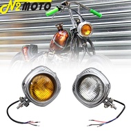 Motorcycle 4.5"; Sealed Beam Electroline Vintage R Headlight For Harley Dyna Sportster Bobber Chopper XS650 Cafe Racer Custom