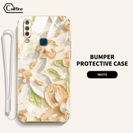 Ốp lưng ốp điện thoại cho Vivo mạ callfire y17 Y15 Y12 Y11 Y19 U3 Z1 Pro z5x hoa sơn dầu Sơn Hoa Dây