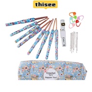 THISEE crochet hook set ergonomic crochet hook set crochet set crochet needle set crochet hooks