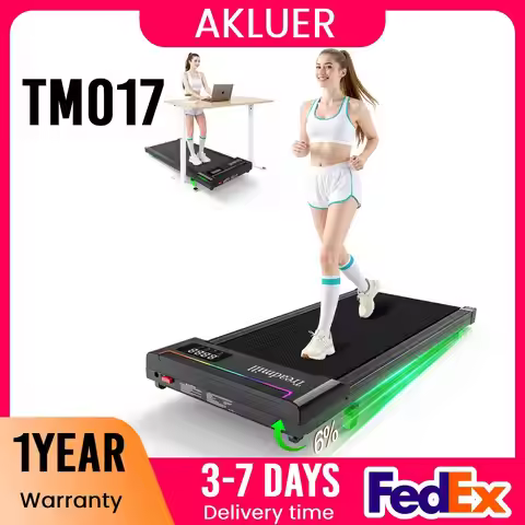 Akelu 2 in 1 Walking Pad, 2.5HP Under Desk Treadmill, Brushless Motor ,0.6-4 MPH Speed Range, Portab