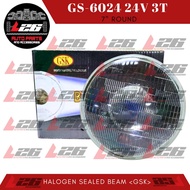 7INCHES ROUND TYPE Halogen Sealed Beam UNIVERSAL 24VOLTS 75/50W 3T GS-6024 GSK BRAND