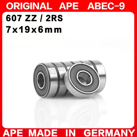 10-100PCS Germany ABEC-9 Bearing 607 ZZ 2RS 7*19*6 mm 607-2RS 607ZZ Z RS LB LU - 2Z Miniature Precis
