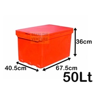 50Lt Heavy Duty Insulated Ice Box | Fish Box | Picnic box | Cooler Box | Tong Ais | Tong Ikan | Peti