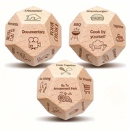 3pcs Couples' Decision Dice Set - Perfect For Date Night, Food & Movie Ideas - Ideal Gift For Boyfri