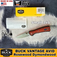 มีดพับBuck Vantage Avid ด้ามจับRosewood Dymondwood ขนาดใหญ่(346) ขนาดเล็ก(341) ของแท้ Made in USA