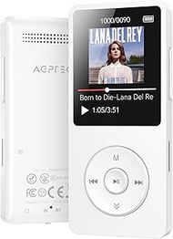 AGPTEK A02 MP3 Player with Bluetooth 5.3, 1.8 inch Screen Portable Music Player with Speaker, FM Rad