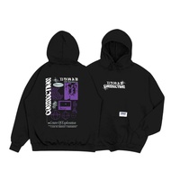 Cool Men's Human Connection Hoodie Sweater Made of Fleece Fabric Unisex - Black