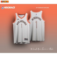 【 Free customization 】2024CE SPURS HG BASKETBALL CONCEPT JERSEY TIGERS FULL SUBLIMATION JERSEY