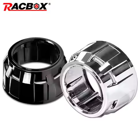 2.5 Inch Bi Xenon HID Projector Lens Shell Black Silver Shroud Mask Auto Motorcycle Headlight Retrof