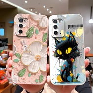 For OPPO A53 A53S Phone Case Trendy New Square Full Coverage Casing Soft Slim Smooth High Quality Li