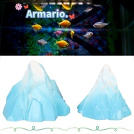 ARMARIO 2PCS Set Underwater Iceberg Ornament, Blue Innovative Landscaping Aquarium Iceberg Decoratio