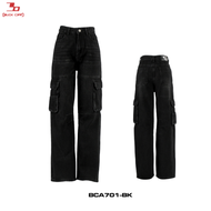 BUCKOFF : รุ่น BCA701 กางเกงยีนส์ กางเกงยีนส์ผู้หญิง กางเกงยีนส์ขายาว