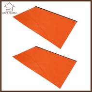 YELGIRL 2 Pcs Emergency  Shelter, Foldable PE with Aluminum Coating Emergency  Shelter Tent, Durable