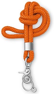 [Test Very Good, Note 1.1] Key Ring with Lanyard for Key Rings with Carabiner as Card Holder, German