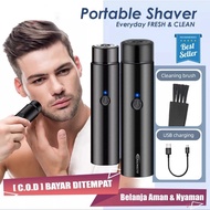 Alat cukur rambut elektrik shaver Listrik pencukur kumis jenggot portable electric Alat Cukur Jenggot 3 in 1 Hair Trimmer USB