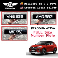 B&Y Perodua Ativa Number Plate No Plate Crystal
