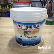 [新竹銓合油漆] 德一 水性木器漆 水性透明面漆 環保綠建材 (1加侖裝)