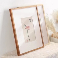 [Customizable Size]A1 A2 A3 A4 Wooden Photo Frame Large Size Puzzle Frame [Without Gasket]
