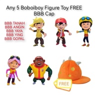 Any 5 Boboiboy Figure Toys FREE BBB CAP New In Box (CAN REMARK FOR CHOOSE)