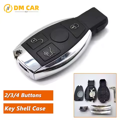 Keyless entry car key shell case 2/3/4buttons for Mercedes Benz Year 2000+ A B E C S BGA/NEC remote 