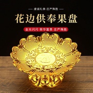 Home Offering Plate Buddha Fruit Plate Buddha Offering Fruit Plate Plastic Red Crystal Tray Offering