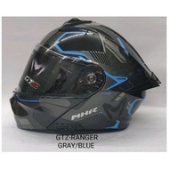 MHR GTZ FU 935 Topi Keledar /Helmet Terbalikkan/ Flip Up Double  Visor