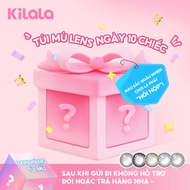 COD10 chiếc Kính áp tròng Kilala màu nâu Xé túi mù 1 ngày DIA 14.0mm 14.2mm 14.5mm có độ (0-10)Gi
