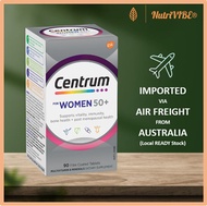 [Ready SG Stock] Centrum For Women 50+ 90 Tablets Silver