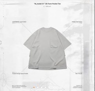 “M_model-01” 3D-Form Pocket Tee