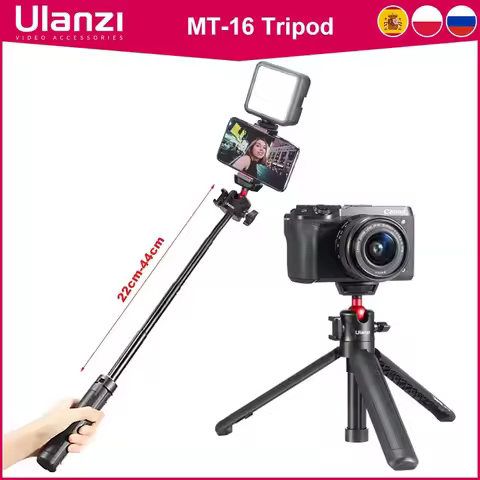 Ulanzi MT-16 Extend Tablet Tripod with Cold Shoe for Microphone LED Video Fill Light Smartphone SLR 