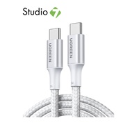 สายชาร์จ Ugreen USB-C to USB-C 100W 2M. White by Studio7