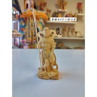 Box Boxwood 13cm Erlang Zhenjun (Boxwood Statue Carving Series)