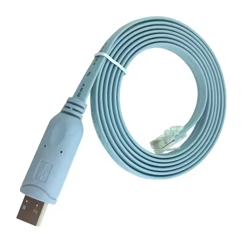 USB Extension RJ45 Console Cable USB to RJ45 PL2303 Chip+RS232 Level Shifter For Cisco H3C HP Mobile